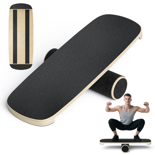 Planche d’Équilibre Bois 72,5 cm – Balance Board Surf & Yoga – Entraînement Fitness et Gainage
