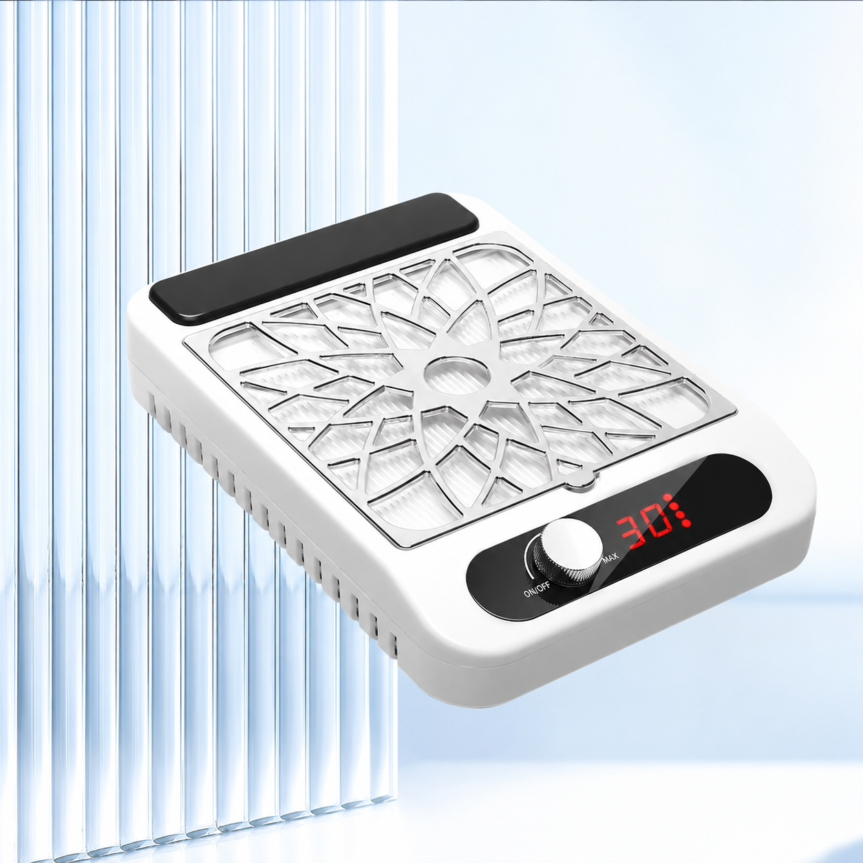 Collecteur de Poussière d'Ongles Professionnel – Aspirateur Manucure avec Filtre Réutilisable & Affichage LED
