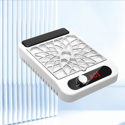 Collecteur de Poussière d'Ongles Professionnel – Aspirateur Manucure avec Filtre Réutilisable & Affichage LED
