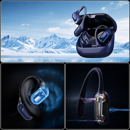 Écouteurs Bluetooth 5.4 Traducteur Vocal IA QX68 – 164 Langues – 9 Modes – Open Ear ENC – Écran LED – Android & iOS