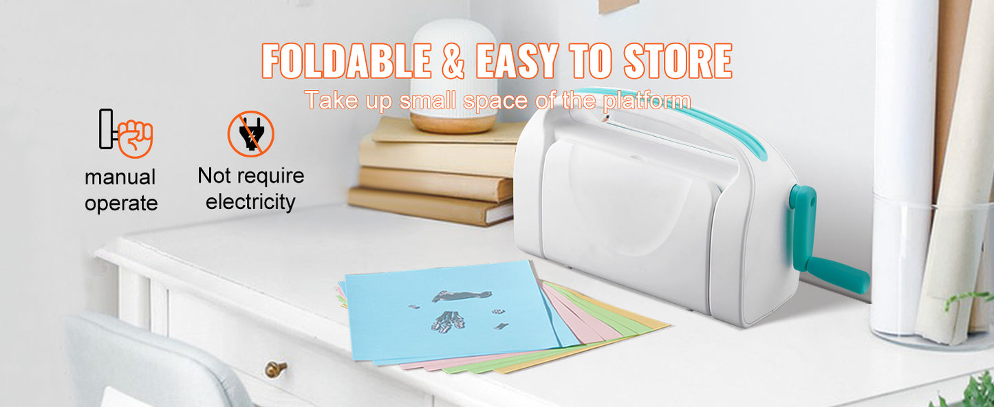 Machine de Découpe et Gaufrage Manuelle 6/9 Pouces – Mini Presse Scrapbooking – Outil DIY Cartes & Loisirs Créatifs