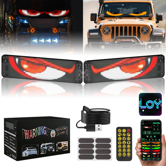 Éclairage LED Camion x2 Contrôle Application – Affichage Texte Personnalisé Mode Musique