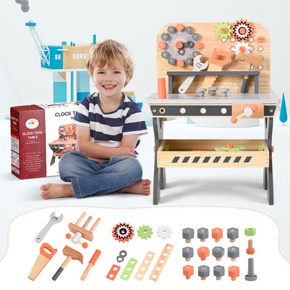 Établi Jouet Enfant en Bois – Banc à Outils Créatif – Jeu de Construction & Simulation Bricolage