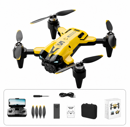 Drone Pliable M5 8K – 3 Caméras, Évitement d'Obstacles, Maintien d'Altitude – Quadricoptère RC Wi-Fi