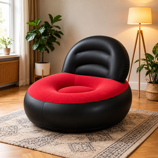 Fauteuil Gonflable de Jardin et Piscine avec Dossier – Siège Gonflable Étanche pour Extérieur