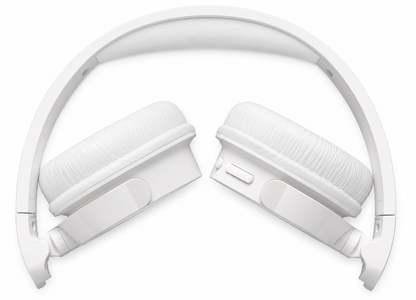 Casque Bluetooth 5.3 Supra-Aural Pliable – HiFi, 55H Autonomie, Micro Intégré, USB-C, Blanc
