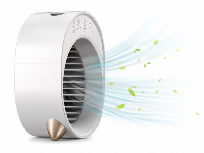 Mini Climatiseur Portable USB 4 en 1 – Ventilateur, Humidificateur, Refroidisseur, LED