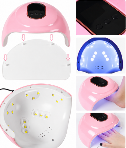 Kit Ongles Acrylique Complet – Lampe UV LED 36W, Ponceuse Électrique, Poudre Acrylique, Faux Ongles & Décorations Nail Art