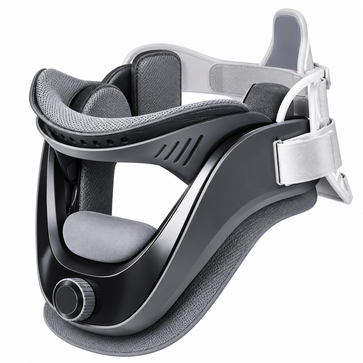 Correcteur Cervical Gonflable Réglable avec Airbag – Relaxation & Soulagement Cervical – Massage Cou Maison & Bureau – Noir