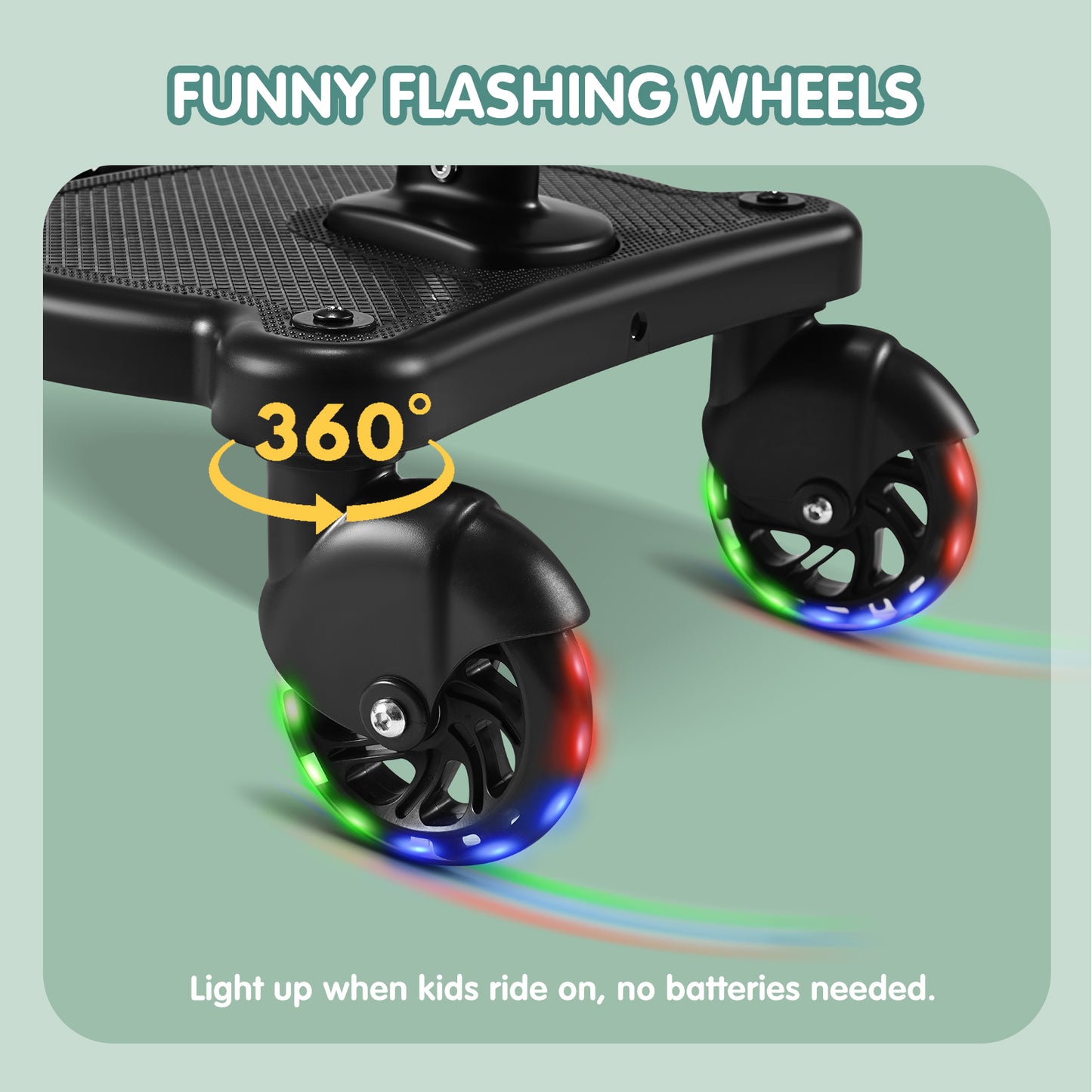 Plateforme Poussette Universelle avec Siège – Marchepied Enfant pour Poussette Double