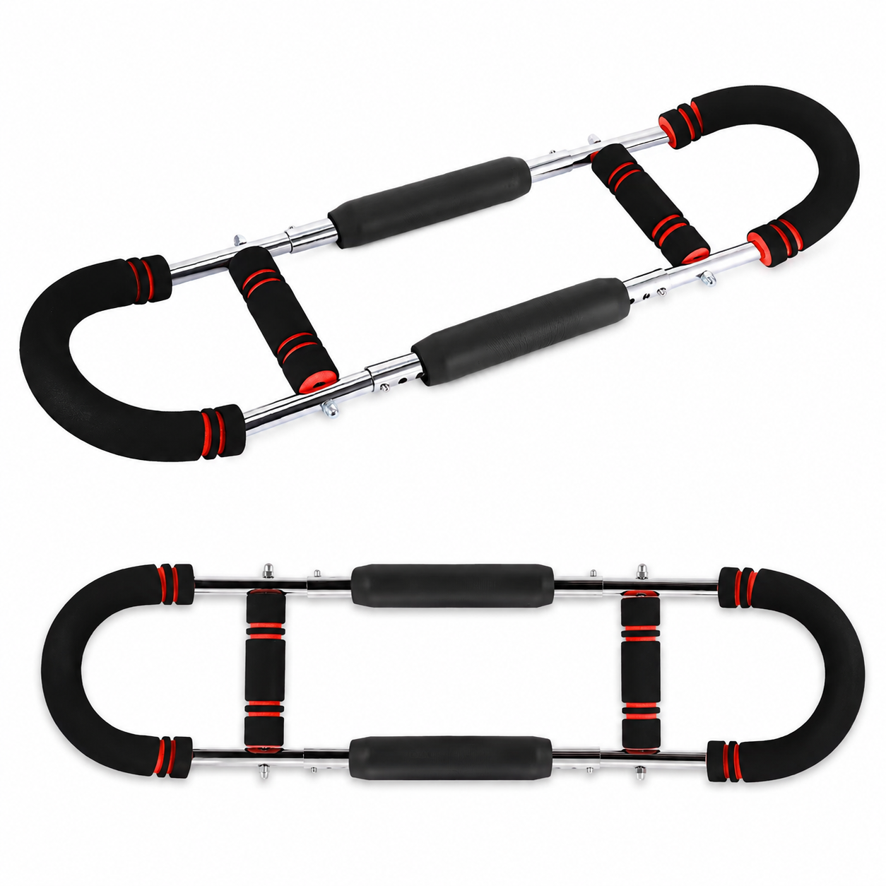 Barre de Torsion Réglable 30 à 50 kg – Appareil de Musculation Pectoraux, Bras et Épaules, Entraînement à Domicile, Fitness et Renforcement Musculaire