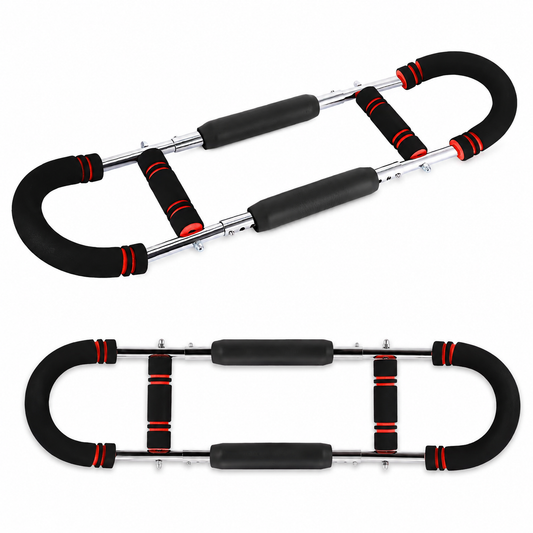 Barre de Torsion Réglable 30 à 50 kg – Appareil de Musculation Pectoraux, Bras et Épaules, Entraînement à Domicile, Fitness et Renforcement Musculaire