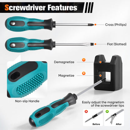Kit Outils Réseau RJ45 Complet – Pince à Sertir + Testeur + Connecteurs Cat6/Cat7 – Installation Câble Ethernet