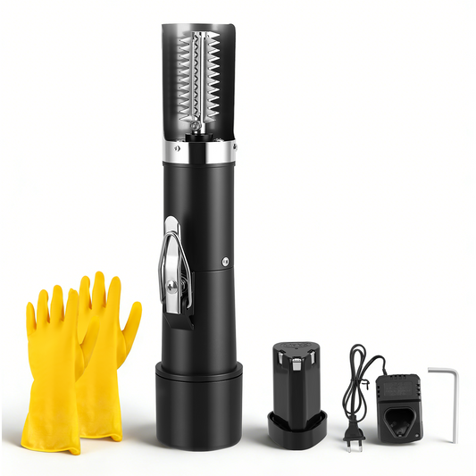 Écailleur de Poisson Électrique Sans Fil – Nettoyeur Automatique Rechargeable 2 Têtes – Cuisine Camping