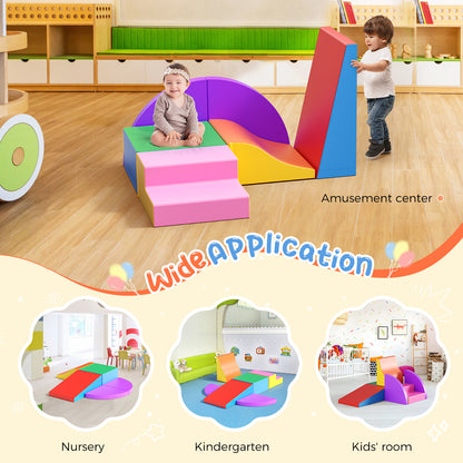 Soft Foam Motor Skills Module Set for Babies – 6 Pieces – Children's Play Area – PU/EPE Blocks – Motor Skills Development