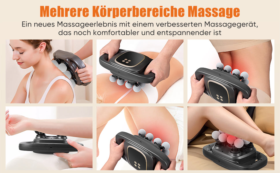 Pistolet de Massage 30 Niveaux – Masseur Musculaire Profond Tête Cou Bras Jambes – 3 Modes