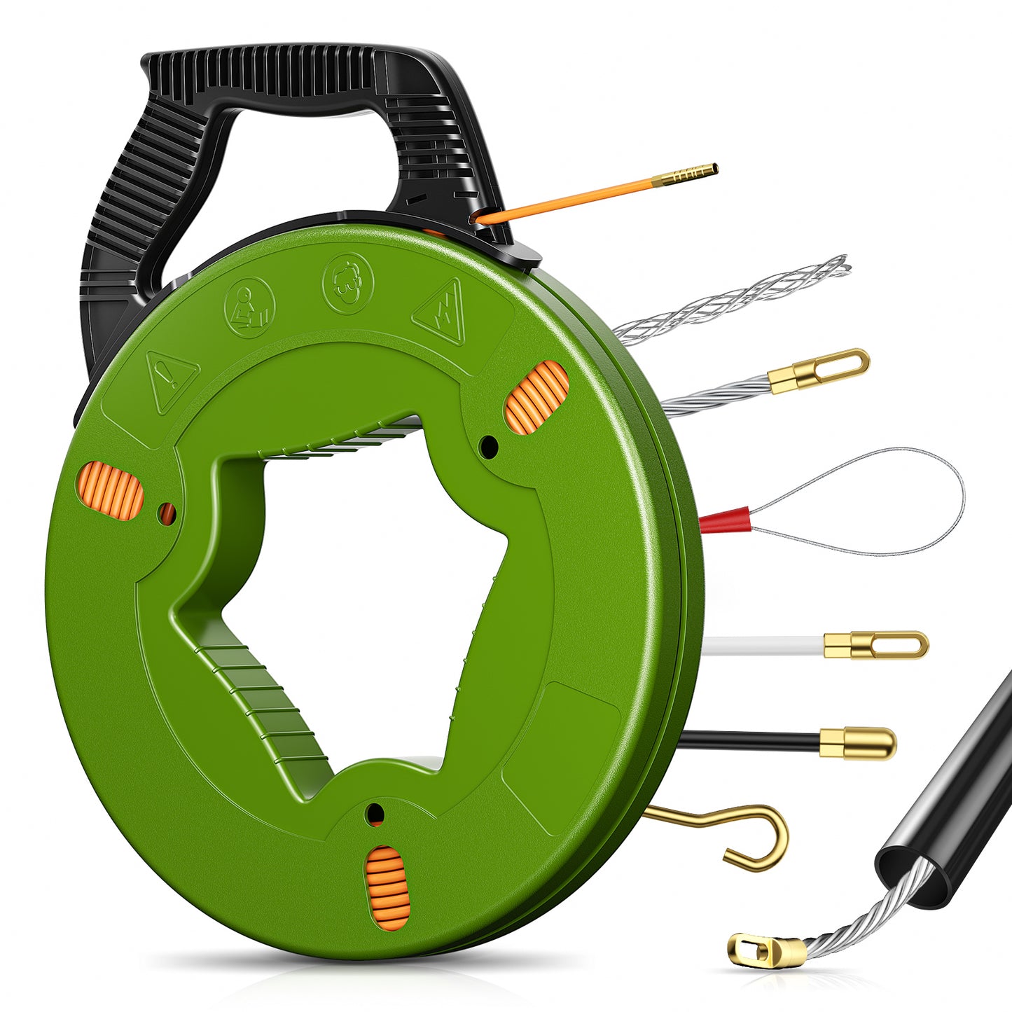 Extracteur de Câble 50 m 4,5 mm – Tire-Fil en Fibre de Verre – Passe-Câble pour Conduit Électrique