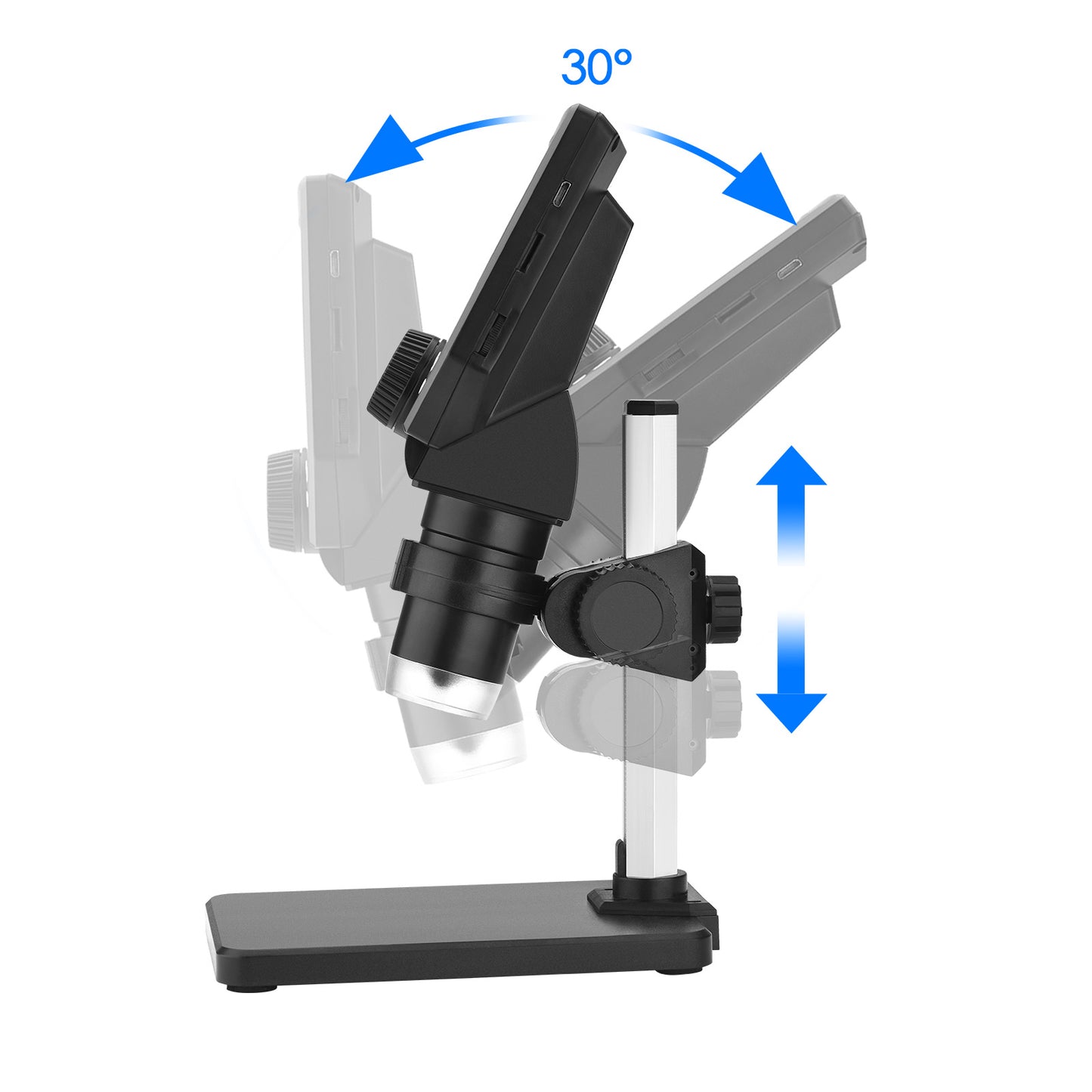Microscope Numérique 4,3 Pouces 1000X – Écran LCD 1080P – Microscope Électronique pour Réparation Téléphone et Soudage