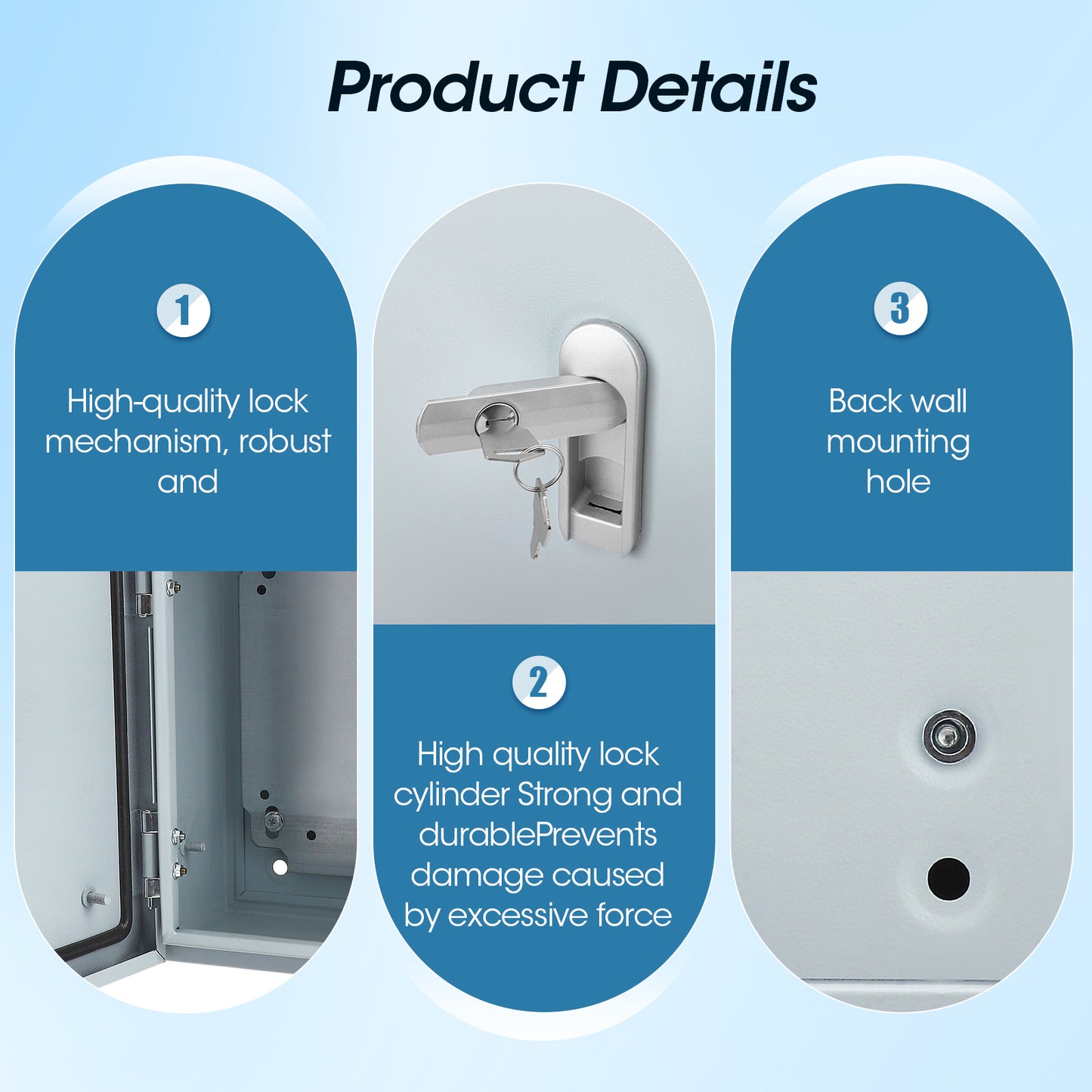 Boîtier de Distribution Électrique Étanche – Boîte de Connexion Murale Inox Extérieur – Coffret Électrique