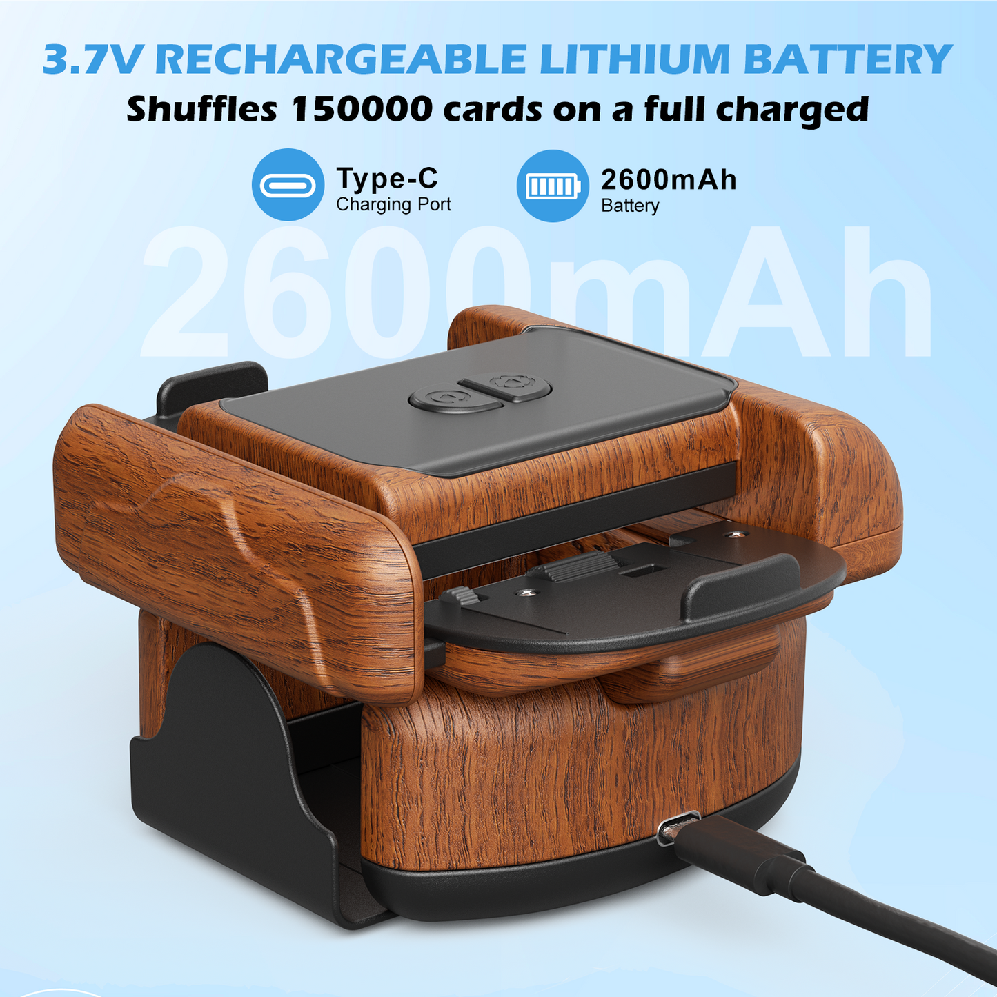 Mélangeur de Cartes Électrique Rechargeable – Machine Automatique Poker Jeux de Cartes