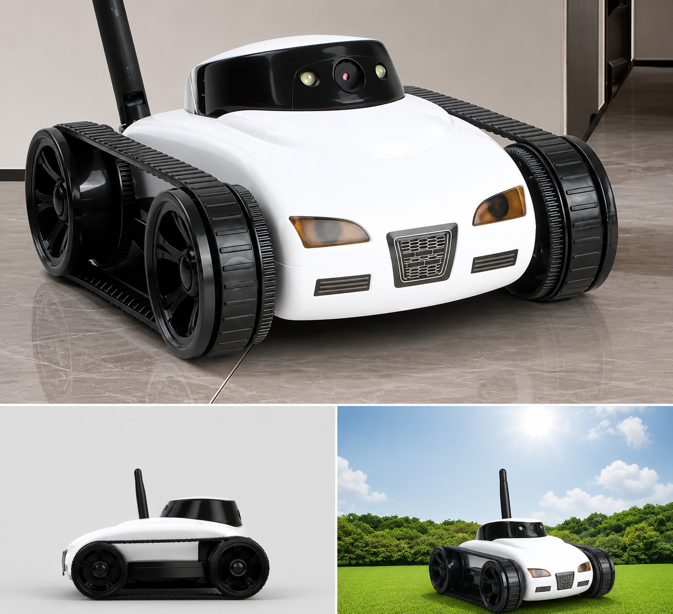 Voiture Télécommandée WiFi avec Caméra HD – Char RC à Chenilles Tout-Terrain – Contrôle Smartphone Enfants & Adultes