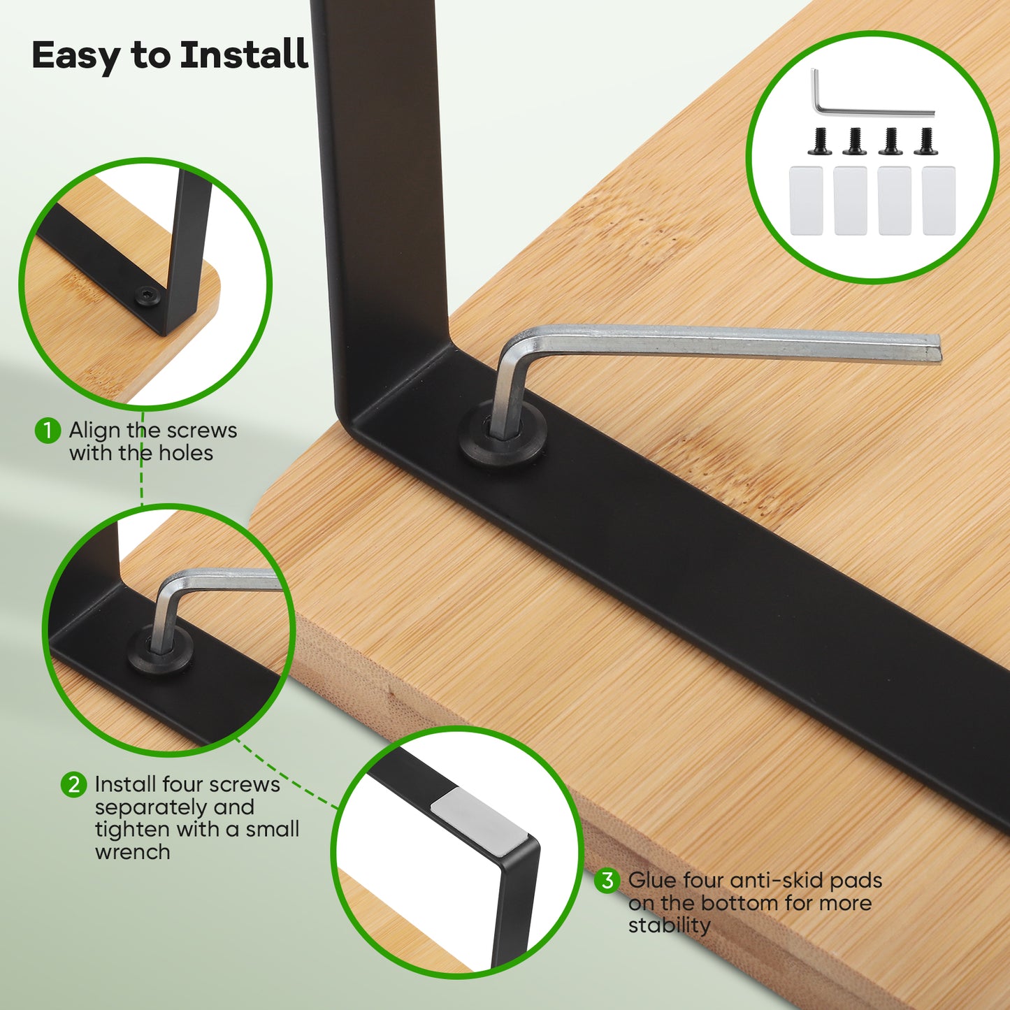 Tabouret WC Ergonomique Bambou – Repose-Pieds Toilette Pliable Antidérapant Salle de Bain