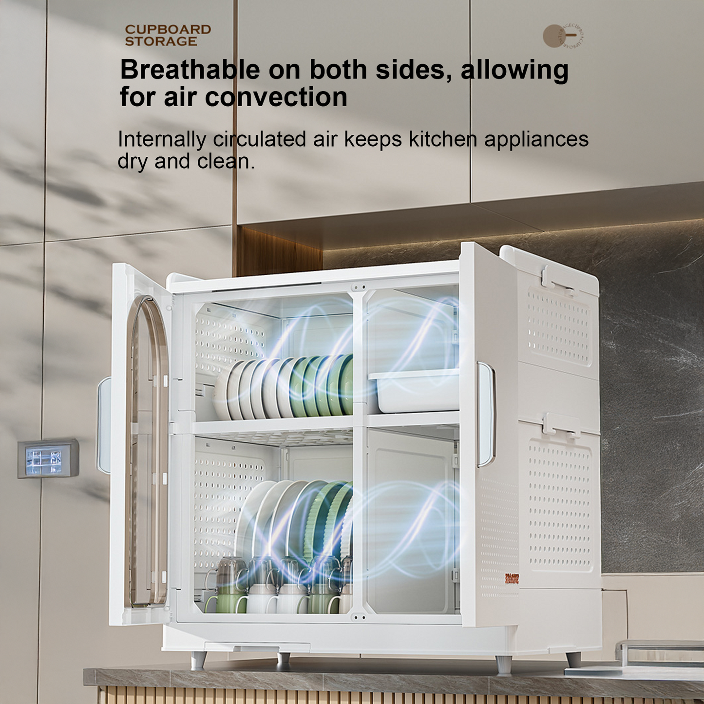 Armoire de Rangement Pliable Multifonction – Meuble Empilable Grande Capacité Cuisine Salon
