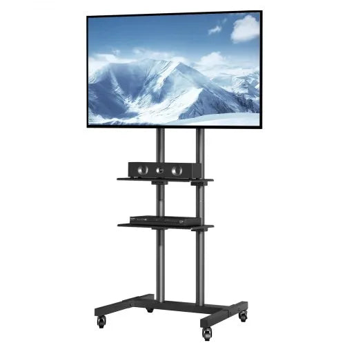Support TV sur Pied Mobile 32-70 Pouces – Chariot TV Hauteur Réglable – Max VESA 400x600 mm