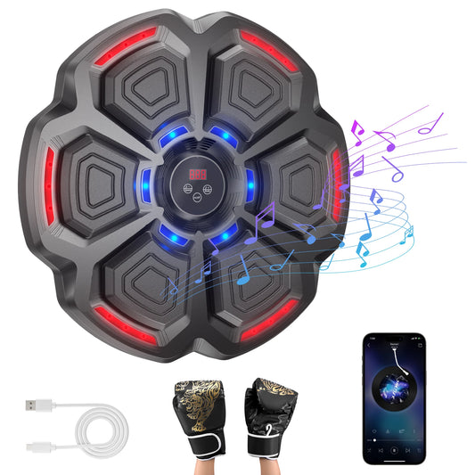 Machine de Boxe Musicale Bluetooth Murale – Cible d’Entraînement Interactive – Équipement Sport Maison