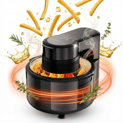 Friteuse à Air 5L Numérique 1200W avec Fenêtre de Visualisation LED – Air Fryer Familiale 8 Programmes – Cuisson Sans Huile