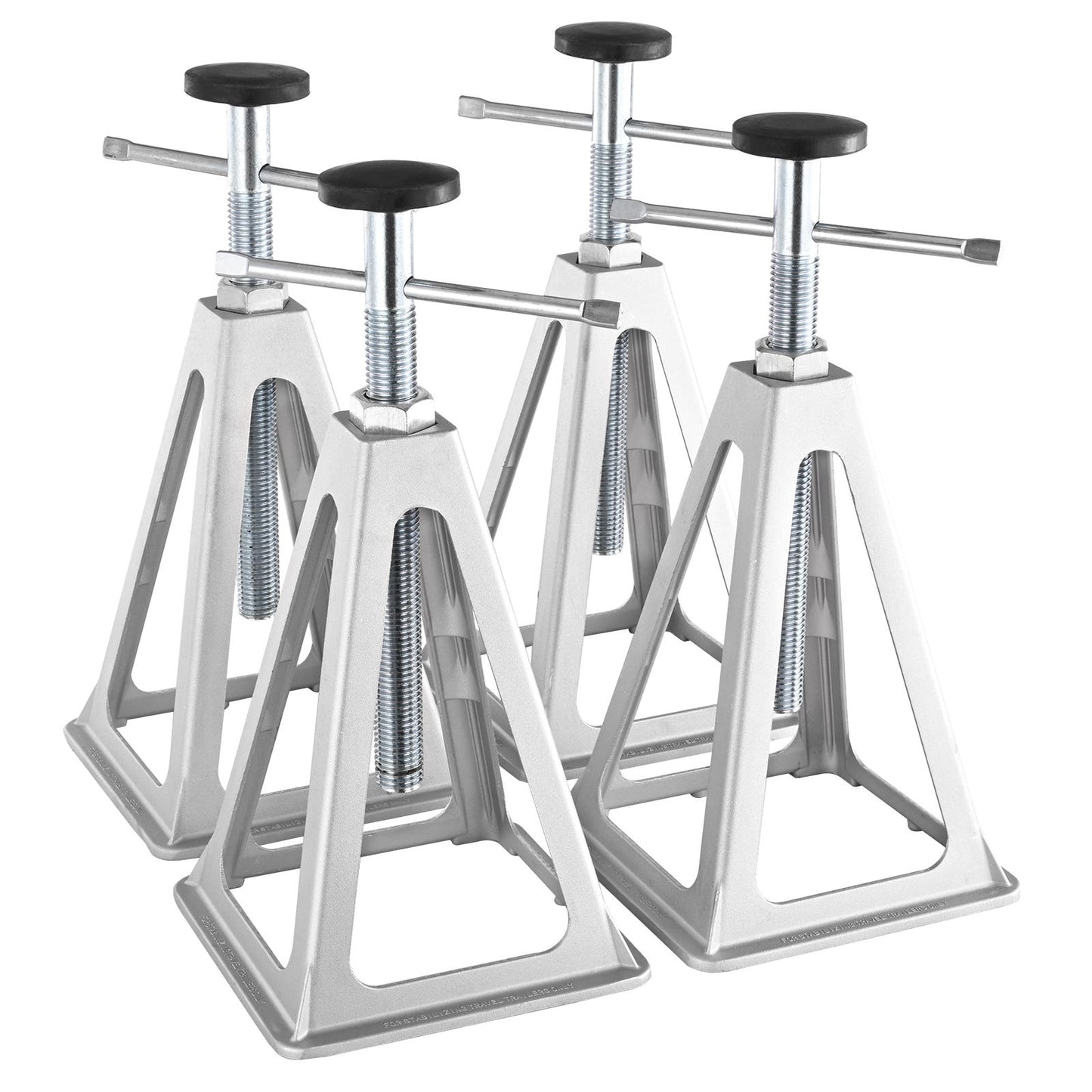 Lot de 4 Cric Stabilisateur RV 6000 lb – Cric de Nivellement Camping-Car – Support à Vis en Aluminium