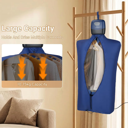 Sèche-Linge Électrique Portable 600W Pliable – Mini Sèche-Linge de Voyage avec Minuterie