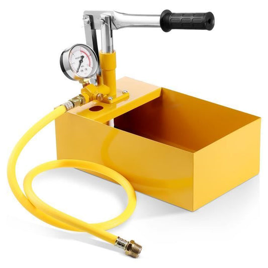Pompe de Test Hydrostatique 25 Bar – Testeur de Pression d’Eau Manuel 5L – Tuyau 1 m 1/2’’ – Outil Canalisation