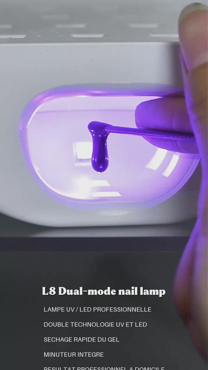 Lampe UV LED 168W Professionnelle 2-en-1 pour Ongles – Séchage Rapide Gel UV & Semi-Permanent – Capteur Auto – Manucure Pédicure