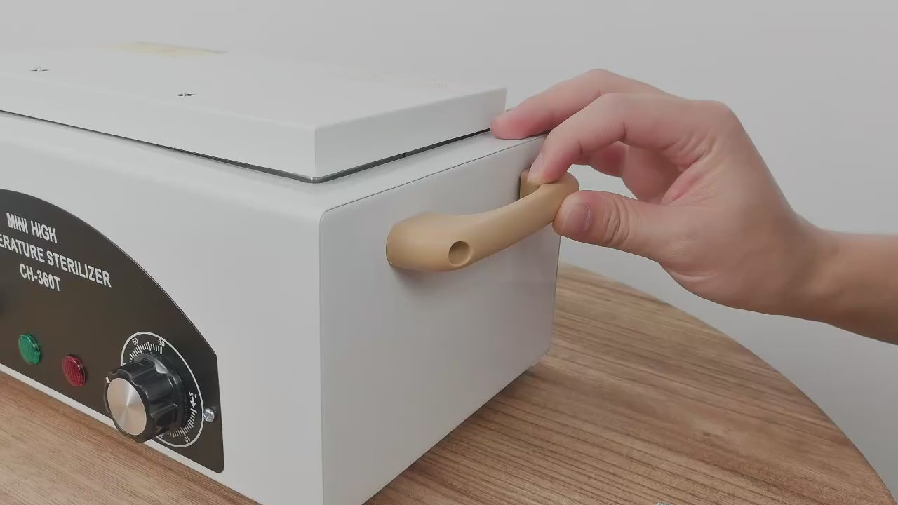 Démonstration du stérilisateur à chaleur sèche 2 L avec minuterie.