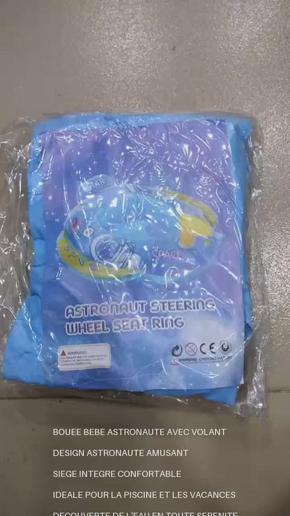 Flotador inflable para bebé con volante de juego – Asiento de natación seguro para piscina y playa