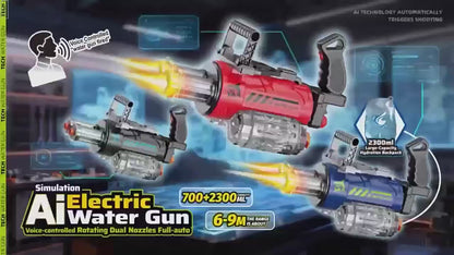Pistolet à Eau Électrique Rechargeable avec Sac à Dos Réservoir – Lanceur à Jets d'Eau Haute Pression pour Enfants et Adultes – Jouet de Plage et Piscine