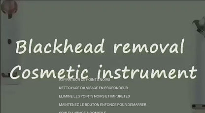 Rechargeable Electric Blackhead Remover – Facial Pore Cleaner – 5 Attachments Included