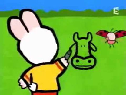 Didou, dessine-moi une vache, épisode français inclus dans le DVD ; archive Yoko Poispois, 7 min 13.