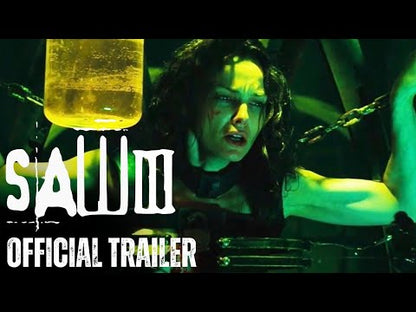 Saw III (2006) — spot bande-annonce en anglais, archive Inside SAW, 30 secondes. Troisième volet avec Jigsaw et Amanda ; synopsis concordant.