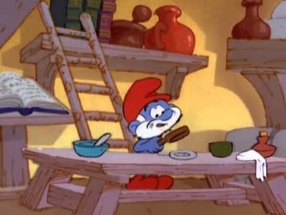 Le Bébé Schtroumpf — épisode « Le Hochet magique » en français, avec un second épisode dans la vidéo de 24 minutes, archive Dessins Animés
