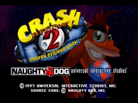 Extrait de la démo PS1 de Crash Bandicoot 2, jeu inclus dans Registered Users Demo 03 (SCED-01230). Enregistrement exact de cette compilation non trouvé.