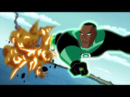 La Ligue des Justiciers — extrait de La Cité des Singes, deuxième partie (The Brave and the Bold, Part Two), épisode présent sur ce DVD ; archive The World’s Finest en anglais (4 min 07).