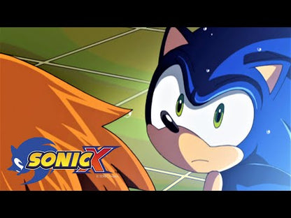 Sonic X, épisode 1 L’arrivée de Sonic en français, chaîne officielle TMS ; premier aperçu du lot Sonic X vol.1 + Beyblade Metal Fusion DVD1.