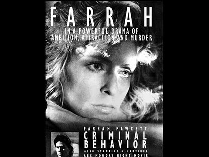Téléfilm long Criminelle attitude / Criminal Behavior (1992), Michael Miller, Farrah Fawcett et A. Martinez — anglais, Daniel Budd, 1 h 27 ; pas une bande-annonce
