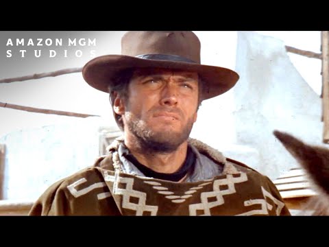 Pour une poignée de dollars (1964), Sergio Leone et Clint Eastwood — bande-annonce officielle anglaise, Amazon MGM Studios.