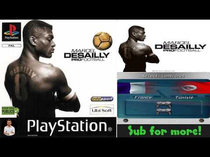 Marcel Desailly Pro Football – PS1 – CD seul – Sans boîtier – Version PAL – Vidéo du jeu PS1