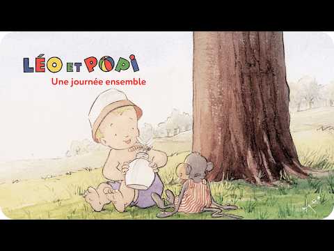 Léo et Popi, extraits français de la série animée : Une journée ensemble, présentation Tikino.