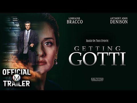 La Chute de Gotti / Getting Gotti (1994) — bande-annonce officielle, Multicom Entertainment. Téléfilm de Roger Young avec Lorraine Bracco et Anthony John Denison ; distinct de la série documentaire Get Gotti. Piste audio selon les réglages YouTube.