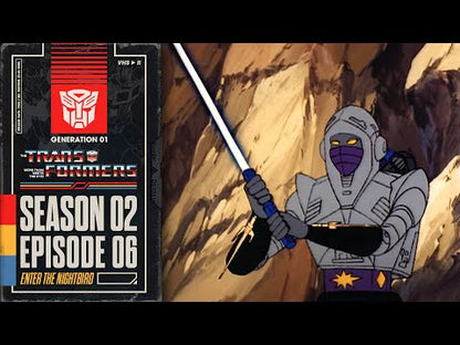 Transformers volume 5 — épisode classique « L’Entrée de Nightbird / Enter the Nightbird », présent sur le DVD, version anglaise officielle, Hasbro Pulse (22 min 48).